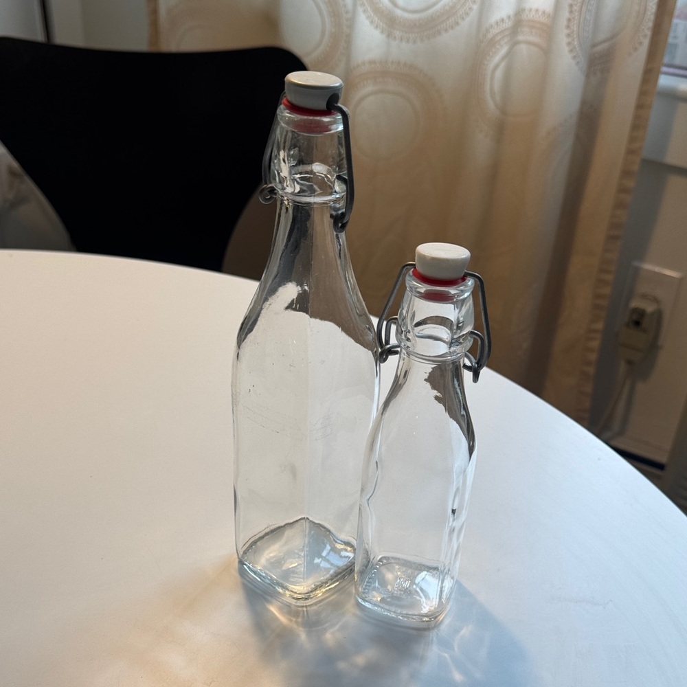 A set of two oil bottle-made in Italy